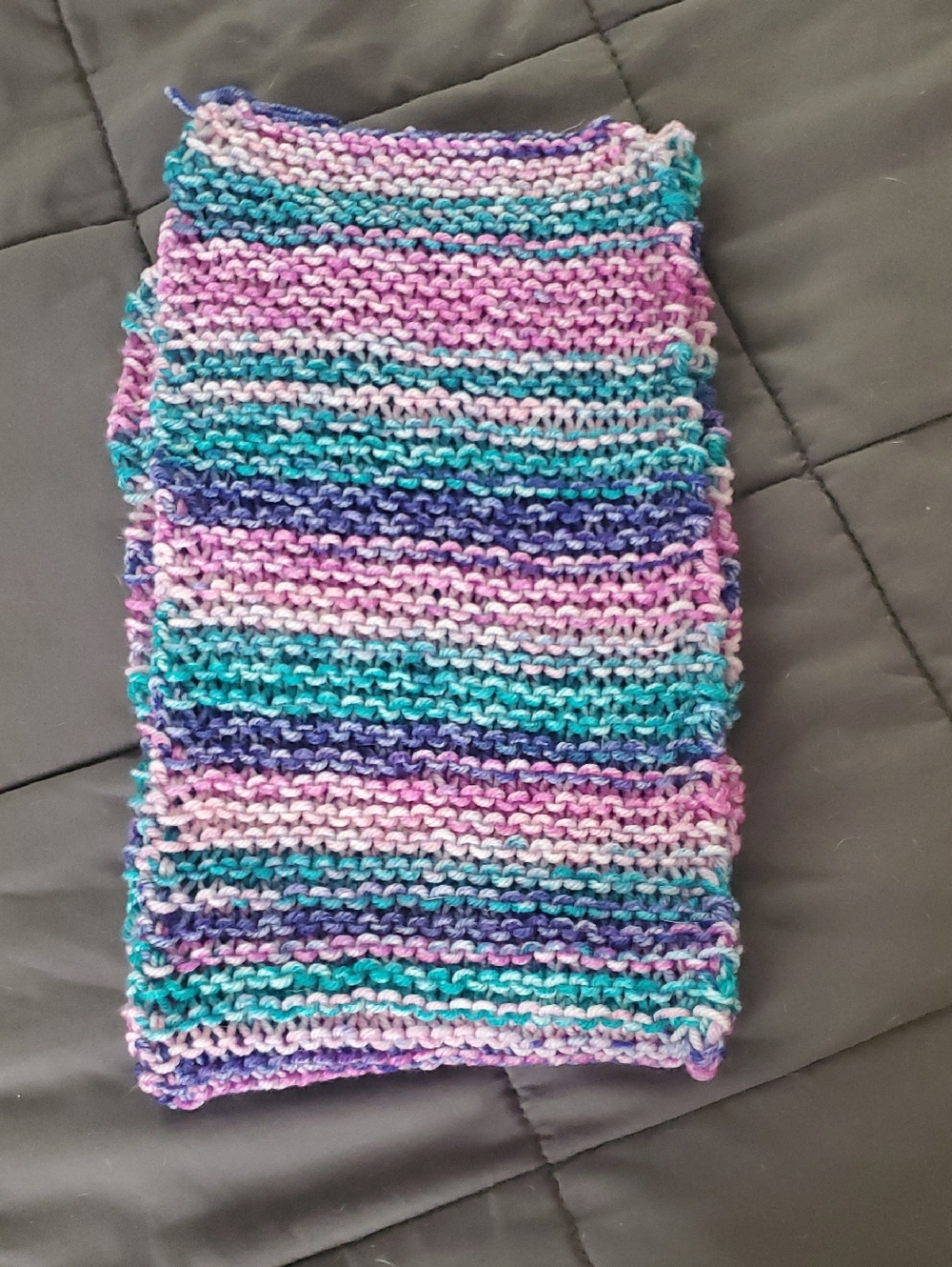 Grape Twist  Knitted Scarf